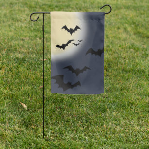 Halloween Full Moon With Garden Yard Flag