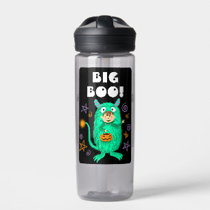 Halloween fun cute big boo character  water bottle