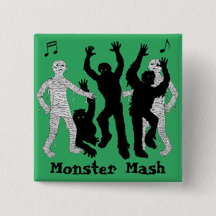 Halloween Fun Monster Mash Dance Party Button