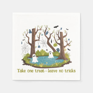 Halloween Fun Swamp Full Of Ghosts Napkins