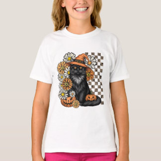 Halloween Fun T-Shirt - Black Cat