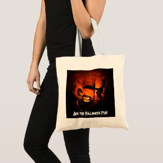 Halloween Fun with Pumpkins, Ghost & Witches, ZSSG Tote Bag