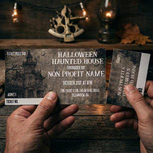 Halloween Fundraiser Events And Raffle Ticket