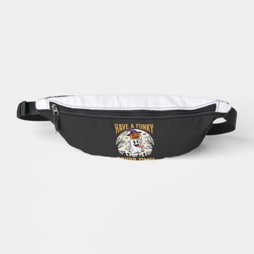 Halloween Funky Gourd Time Ghost Pumpkin Fanny Pack