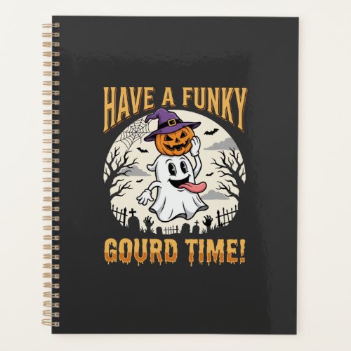 Halloween Funky Gourd Time Ghost Pumpkin Planner