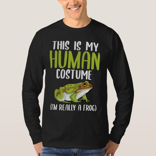 Halloween Funny Adult Kid Frog Apparel Youth Human T-Shirt (Front)