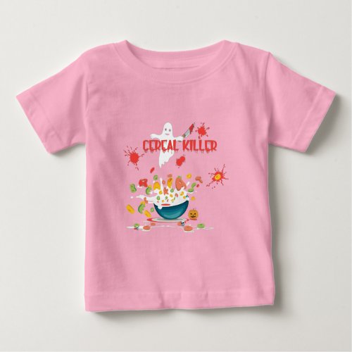 Halloween Funny Cereal Killer Baby T_Shirt
