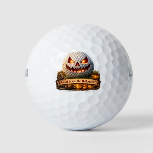 halloween funny golf ball (Front)