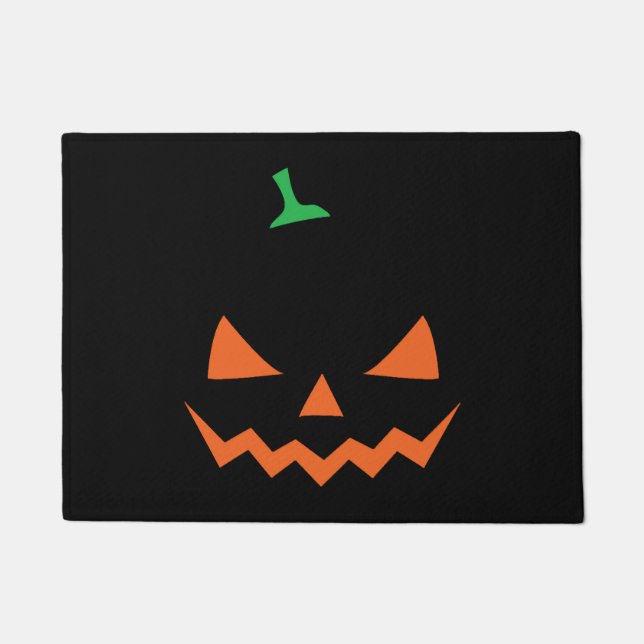 Halloween - funny halloween pumpkin doormat (Front)