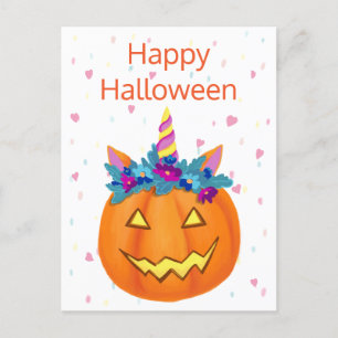 Halloween Funny Jack o lantern Pumpkin Postcard