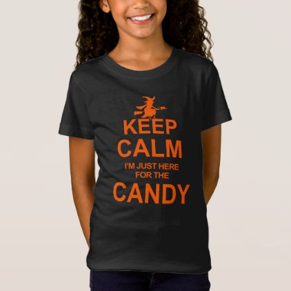 Halloween Funny Keep Calm Candy Witch T-shirt