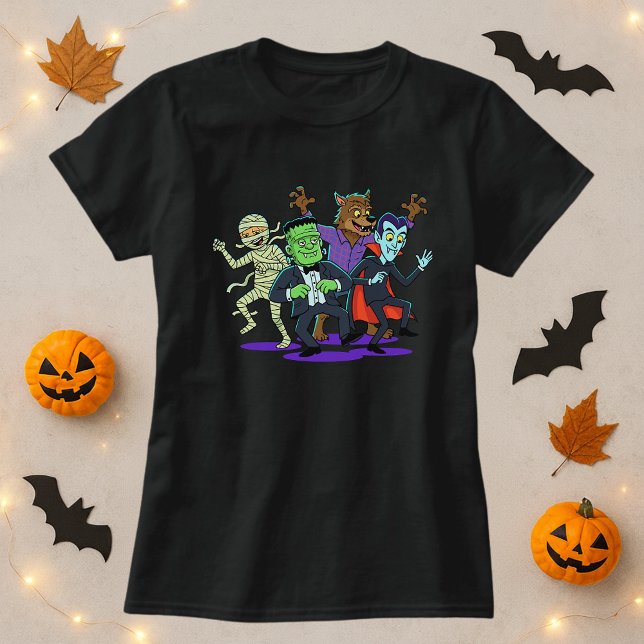 Halloween Funny Mismatched Monsters  T-Shirt (Creator Uploaded)