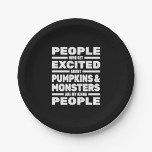 Halloween Funny Paper Plates