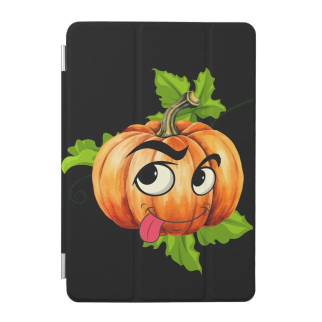 Halloween Funny Pumpkin Face iPad Mini Cover (Front)