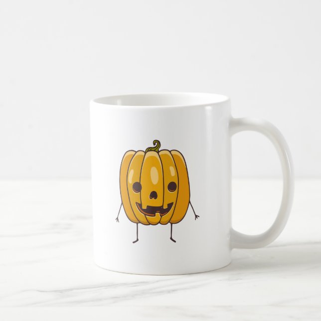Halloween Funny Pumpkin Mug (Right)