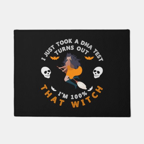 Halloween Funny Shirts for Women Witch Graphic Doormat