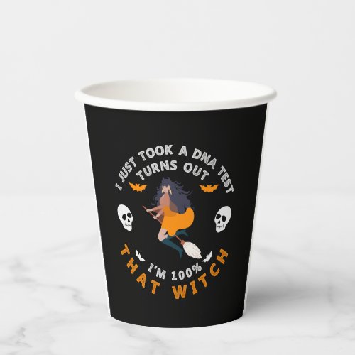 Halloween Funny Shirts for Women Witch Graphic Paper Cups