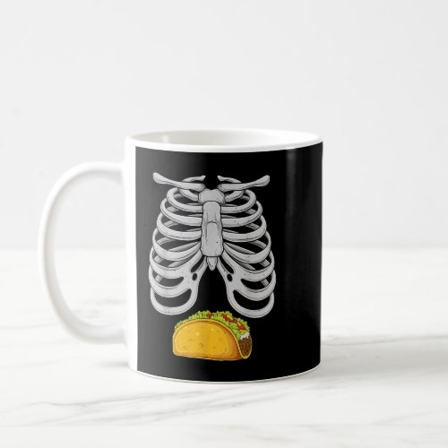 Halloween Funny Skeleton Tacos Belly Pregnancy Coffee Mug