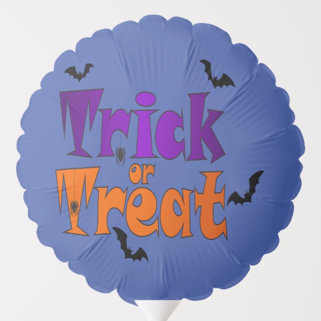 Halloween Funny Trick or Treat Scary Bats Deco Balloon (Back)