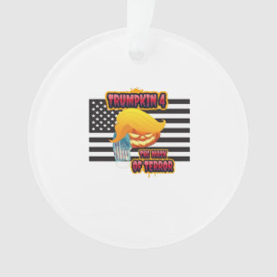 Halloween Funny Trumpkin Classic Ornament