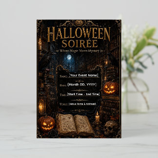 Halloween Gala Invitation Template | Editable Goth