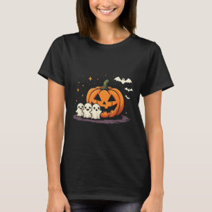 Halloween Gamer Pumpkin Eating Ghost Costume Men B T-Shirt
