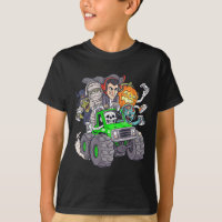 Halloween Gamer Skeleton Zombie Monster Truck Boys