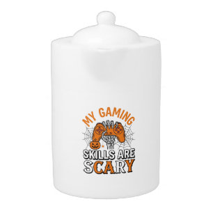 Halloween Gamer Skills Are Scary Vintage Shirt Des Teapot