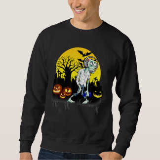 Halloween Gamer Zombie Video Gaming Monster Sweatshirt