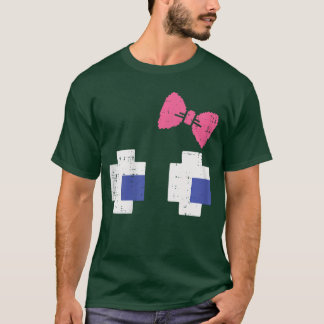 Halloween Gaming Piel Eyes Bow Costume Girls Women T-Shirt