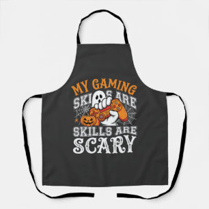 Halloween Gaming Skills Are Scary Ghost Controller Apron