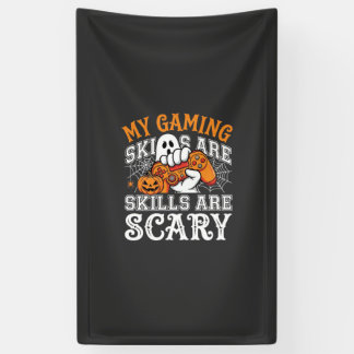 Halloween Gaming Skills Are Scary Ghost Controller Banner