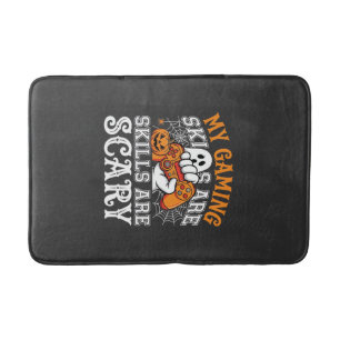 Halloween Gaming Skills Are Scary Ghost Controller Bath Mat