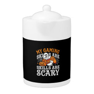 Halloween Gaming Skills Are Scary Ghost Controller Teapot