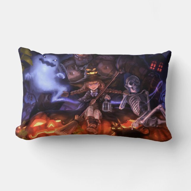 Halloween Gang Lumbar Pillow (Front)