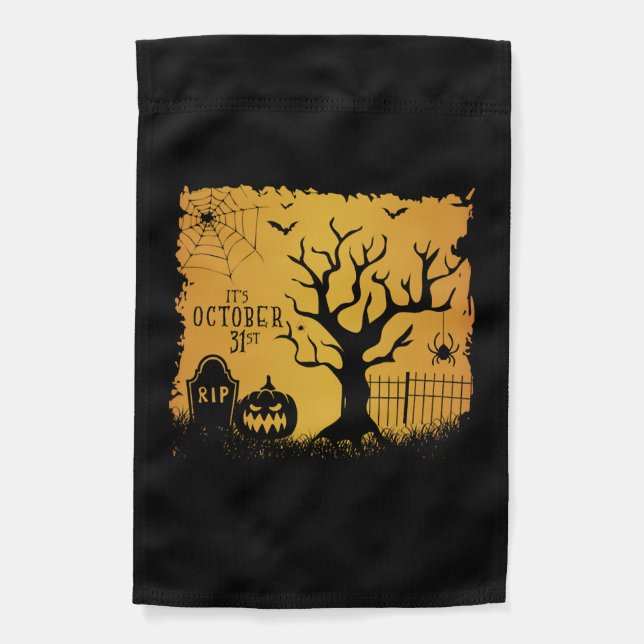 Halloween                               garden flag (Front)