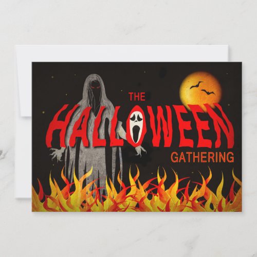 Halloween Gathering Scary Party Invitation