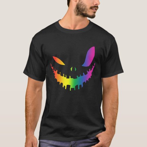 Halloween Gay Lesbians Pride Pumpkin LGBT Pride T_Shirt