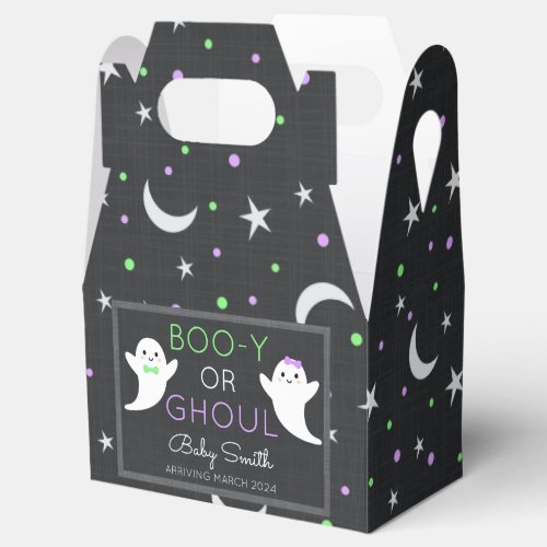 Halloween gender reveal Boo_y or Ghoul Favor Boxes