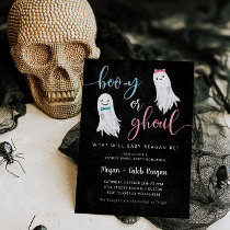 Halloween Gender Reveal Invitation | Booy or Ghoul