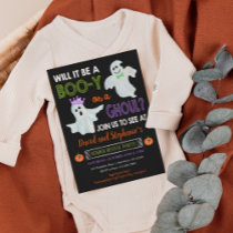 Halloween Gender Reveal Party Invitation