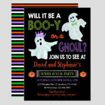 Halloween Gender Reveal Party Invitation