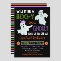 Halloween Gender Reveal Party Invitation