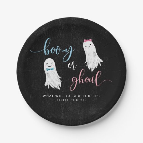 Halloween Gender Reveal Party  Paper Plates