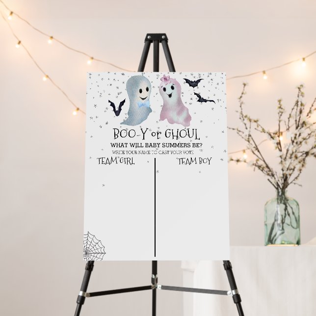 Halloween Gender Reveal  Voting  Ghosts  Foam Board (In Situ (Stand))