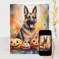 Happy Halloween Trick or Treat German Shepherds Dog in Costumes Puzzle