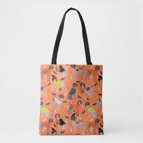 Halloween German Shorthaired Pointer Tote Bag