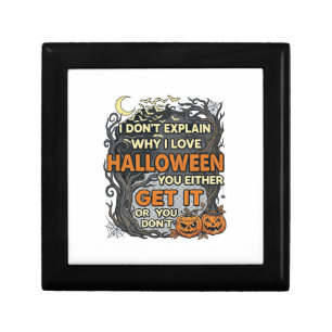 Halloween Get It Spooky Tree Pumpkins Bats Spiderw Gift Box