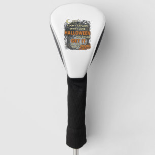 Halloween Get It Spooky Tree Pumpkins Bats Spiderw Golf Head Cover
