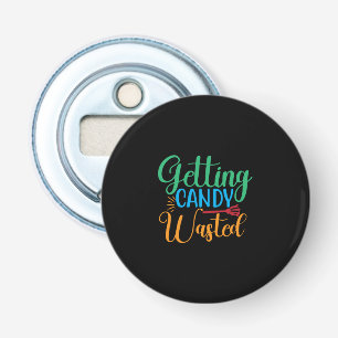 Halloween Getting Candy Wasted Birthday Bottle Opener
